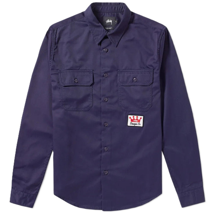 Stussy Crown Patch Work Shirt Navy