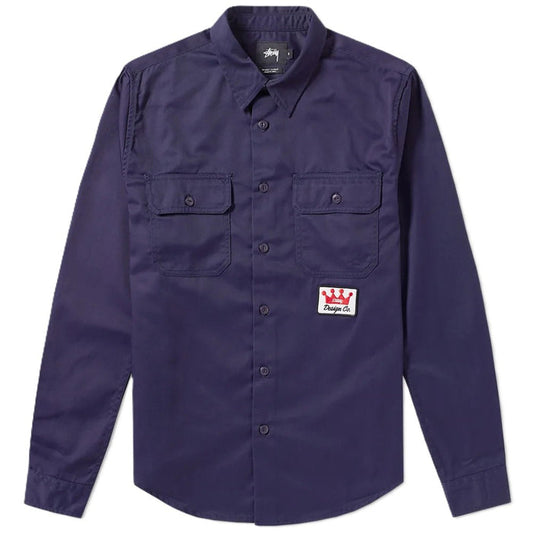 Stussy Crown Patch Work Shirt Navy