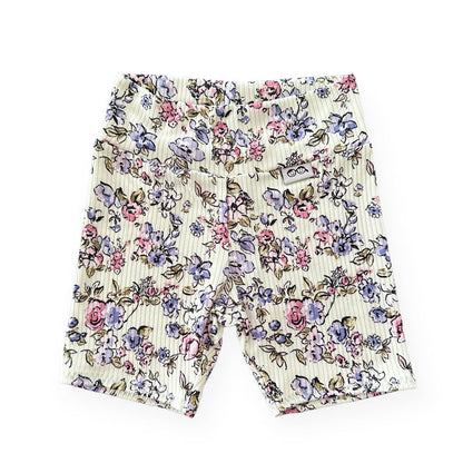 Summer Garden Ribbed Biker Shorts