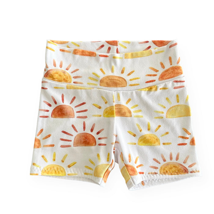 Sunshine Stripe Biker Shorts Lounge Set