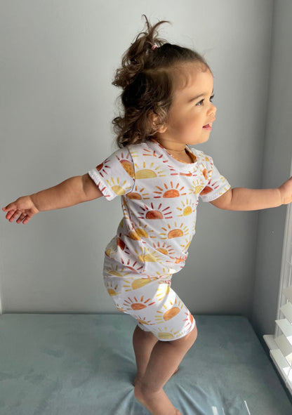 Sunshine Stripe Biker Shorts