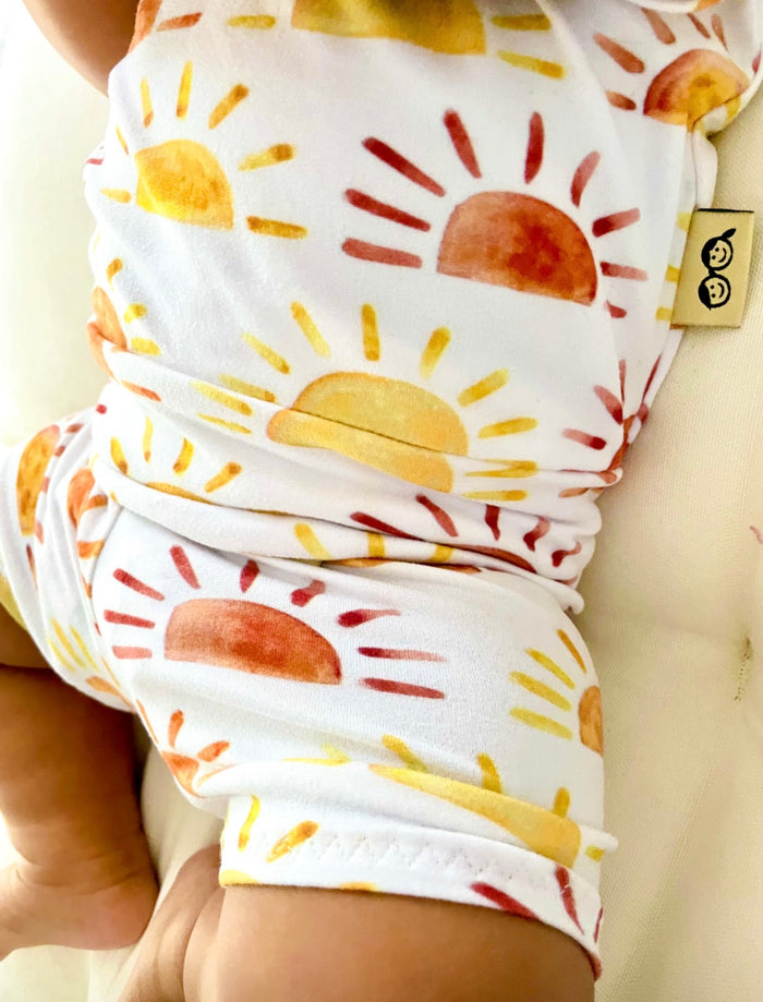 Sunshine Stripe Biker Shorts