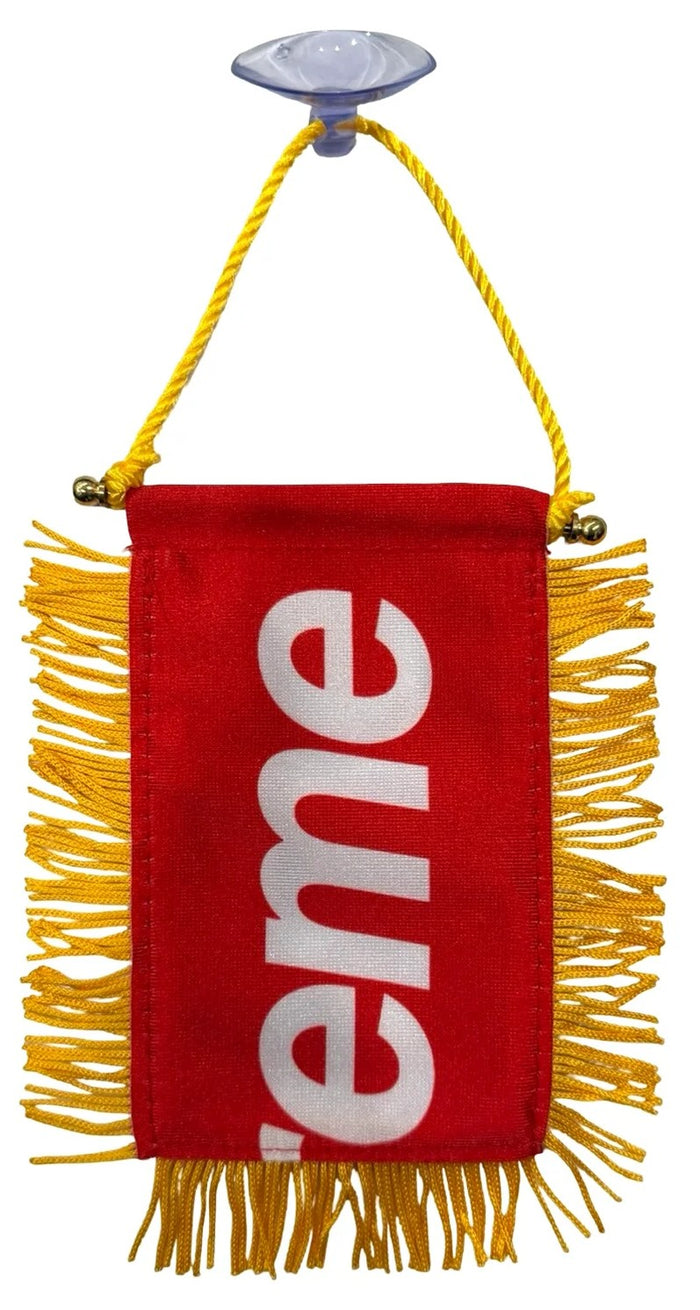 Supreme Dashboard Flag (Red)