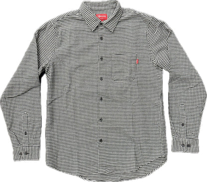 Supreme Houndstooth L/S Flannel Black/White