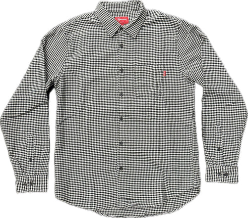 Supreme Houndstooth L/S Flannel Black/White