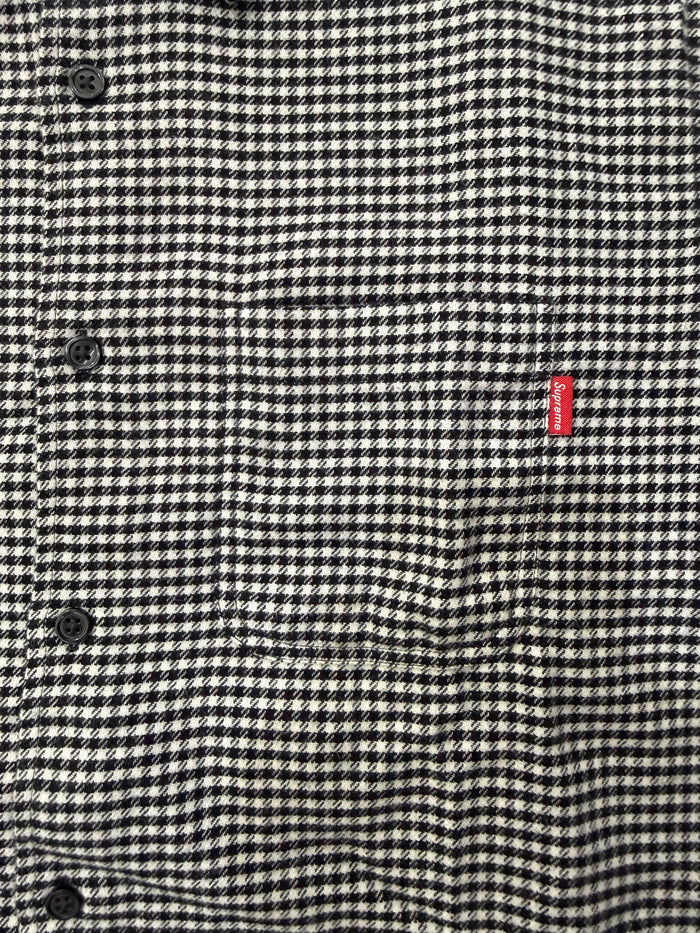 Supreme Houndstooth L/S Flannel Black/White