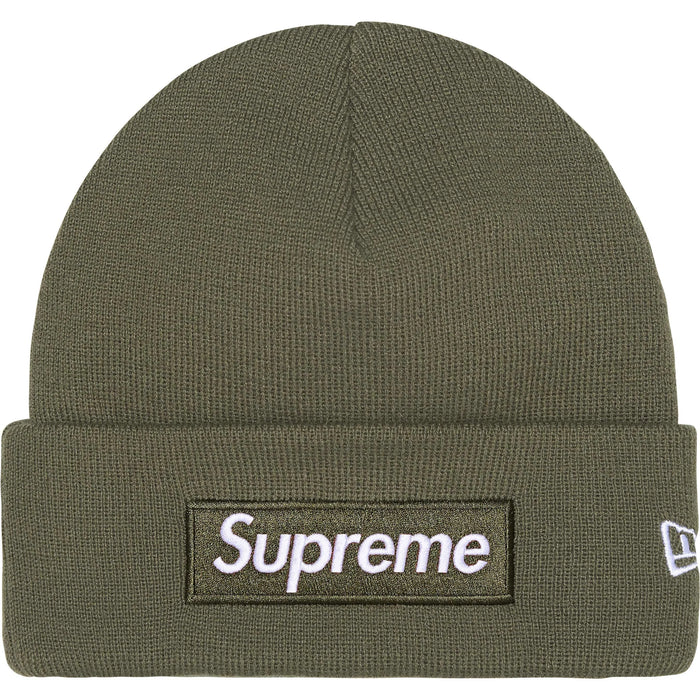 Supreme New Era Box Logo Beanie Olive (FW25)