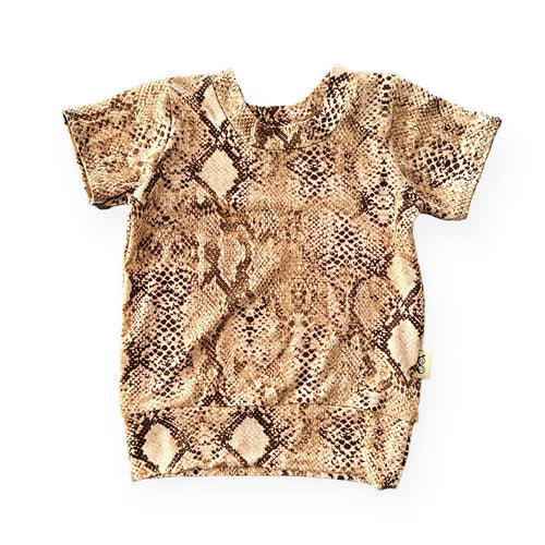 Tan Snake Print Summer Lounge Top