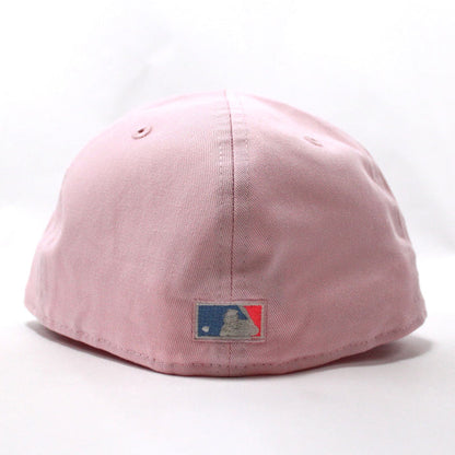 Texas Rangers 1995 All Star Game New Era 59Fifty Fitted Hat (Glow in the Dark Pink Sky Blue Under Brim)