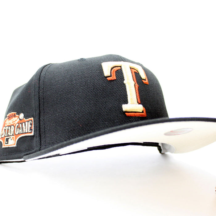 Texas Rangers 2004 All Star Game New Era 59Fifty Fitted Hat (Black Khaki Under Brim)