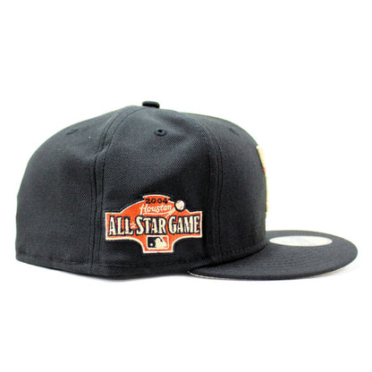 Texas Rangers 2004 All Star Game New Era 59Fifty Fitted Hat (Black Khaki Under Brim)