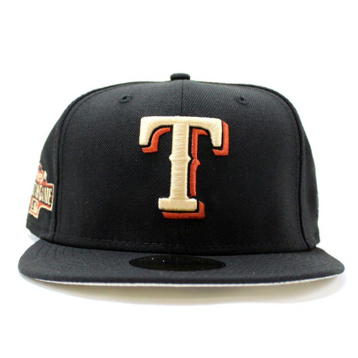 Texas Rangers 2004 All Star Game New Era 59Fifty Fitted Hat (Black Khaki Under Brim)