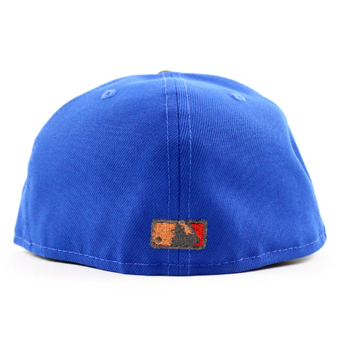 Texas Rangers 50th Anniversary New Era 59Fifty Fitted Hat (Azure Walnut Gray Under Brim)