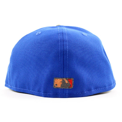 Texas Rangers 50th Anniversary New Era 59Fifty Fitted Hat (Azure Walnut Gray Under Brim)