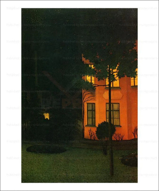 The Pink House - VINTAGEARTREPRINTS.COM