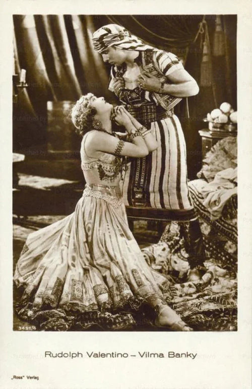 The Son of the Sheik, Rudolph Valentino and Vilma Blanky - VINTAGEARTREPRINTS.COM