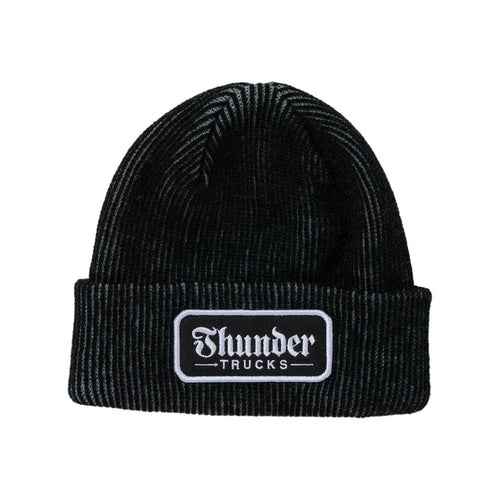 Thunder - Script Patch Cuff Beanie (Grey)