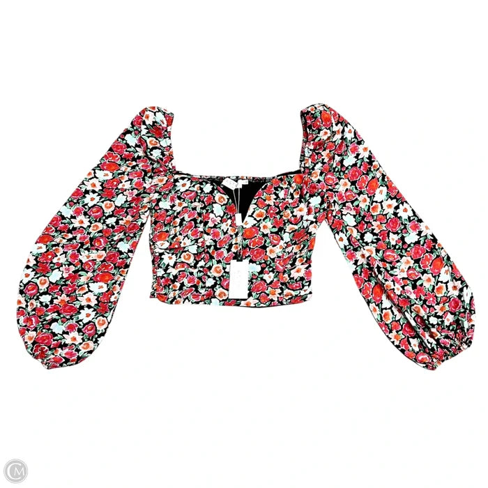 Top Long Sleeve By Astr The Label In Floral Print, Size: S