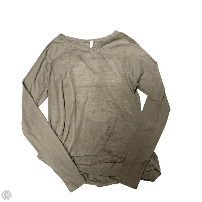 Top Long Sleeve By Free People In Tan, Size: Xs