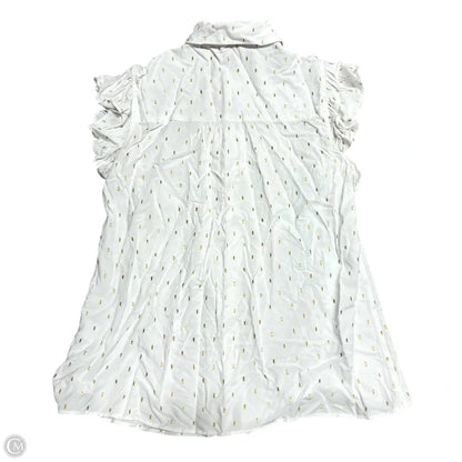 Top Sleeveless Designer By Lilly Pulitzer In Gold & White, Size: Xs