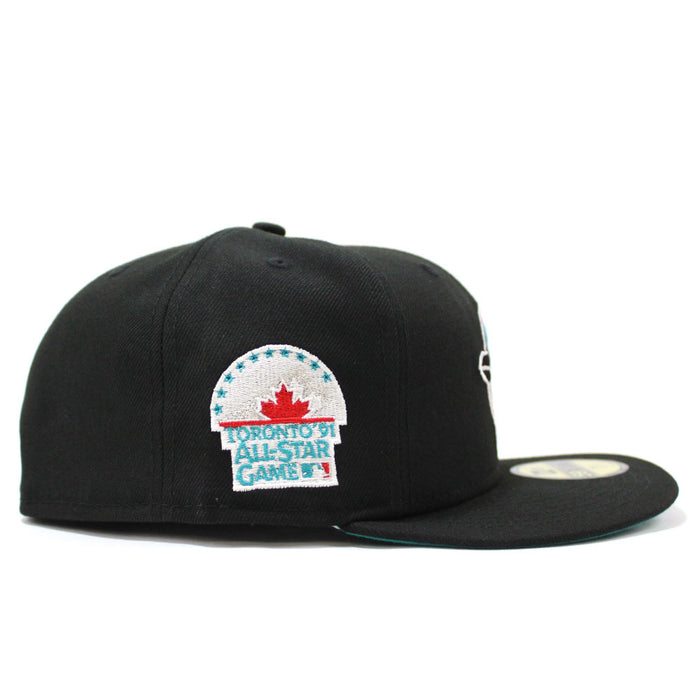 Toronto Blue Jays 1991 All Star Game New Era 59Fifty Fitted Hat (Black Teal Under Brim)