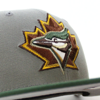 Toronto Blue Jays 25TH Season New Era 59Fifty Fitted Hat (Misty Cilantro Gray Under Brim)
