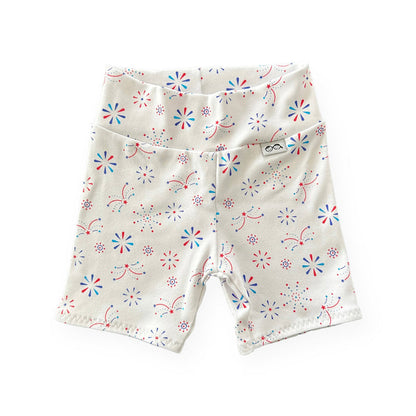 USA Fireworks Biker Shorts