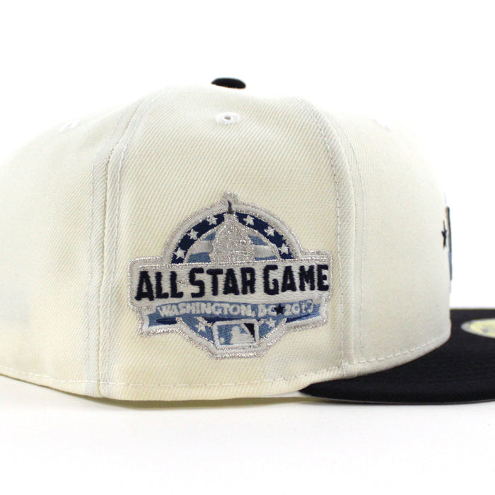 Washington Nationals 2018 All-Star Game New Era 59Fifty Fitted Hat (Chrome White  Navy Gray Under Brim)