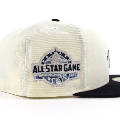 Washington Nationals 2018 All-Star Game New Era 59Fifty Fitted Hat (Chrome White  Navy Gray Under Brim)