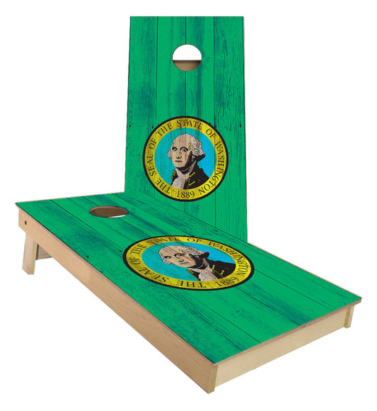 Washington State Flag Cornhole Boards