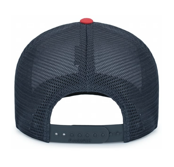 White, Navy, & Red Snapback Hat