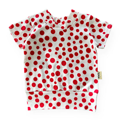White Red Polka Dots Summer Lounge Set