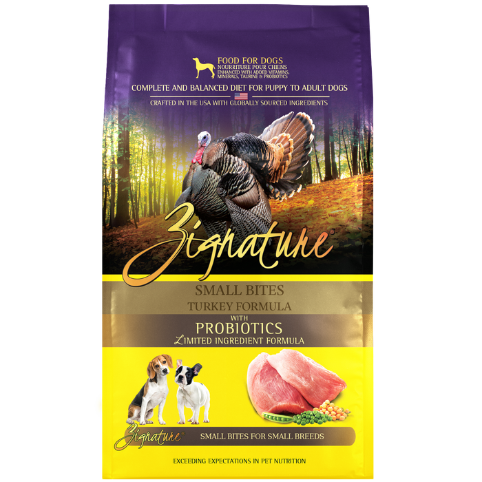 Zignature Small Bites Turkey Dry Dog Food